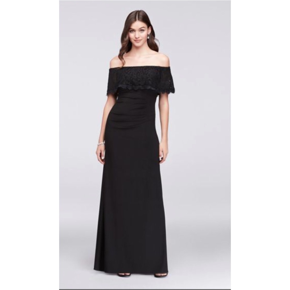 Black Full Length Evening Gown